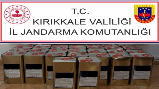 Kırıkkalede kargo şubesinde 170 litre kaçak alkol ele geçirildi