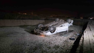 Kırıkkalede otomobil takla attı: 1 yaralı