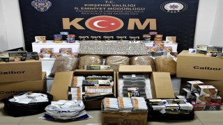 Kırşehirde kaçak tütün operasyonu: Binlerce makaron ve kaçak ürün ele geçirildi