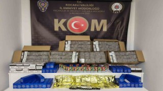 Kocaelide 68 bin adet doldurulmuş makaron ele geçirildi