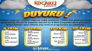 Koçarlıda festival tarihi ertelendi