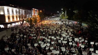 Konyada Filistine destek için sessiz yürüyüş