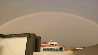 Kozanda çifte gökkuşağı şöleni