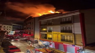 Küçükçekmecede yangın paniği