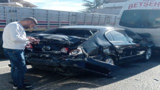 Kuluda zincirleme trafik kazası: 2 yaralı