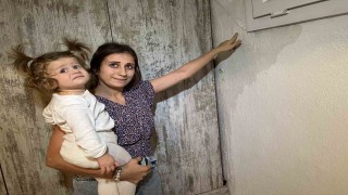 Kuraklık yaşayan İzmirde, boşa akan sular evlere hasar verdi