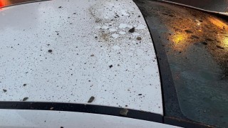 Lüleburgazda üst geçitten beton parçaları düştü: Sürücü faciadan döndü