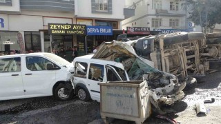 Malatyada freni patlayan hafriyat kamyonu dehşet saçtı: 5 yaralı