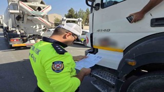 Malatyada hafriyat kamyonlarına sıkı denetim