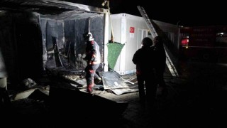 Malatyada konteyner kentte korkutan yangın