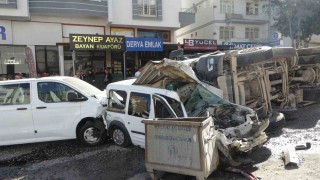 Malatyadaki 5 kişinin yaralandığı feci kaza kamerada