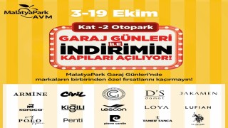 MalatyaPark AVMde Garaj Günleri başlıyor