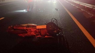 Manisada devrilen motosikletin sürücüsü hayatını kaybetti