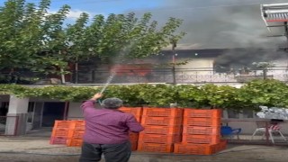 Manisada ev yangını