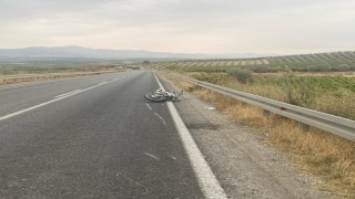 Manisada motosiklet kazası: 21 yaşındaki sürücü ağır yaralı