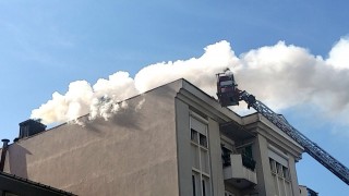 Menteşede baca yangını paniğe neden oldu