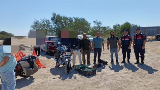 Mersinde kaçak yırtıcı kuş avcılığı yapan 4 kişiye 143 bin lira ceza kesildi