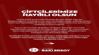MHPli Ersoydan çiftçilere tarımsal destekleme ödemesi müjdesi