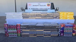 Midyatta minibüste 2 milyon liralık kaçak sigara operasyonu