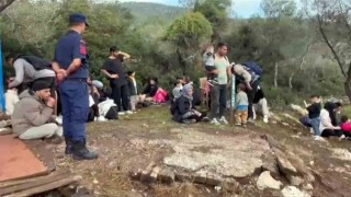 Milasta 33ü çocuk, 74 düzensiz göçmen yakalandı
