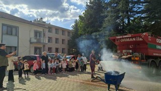 Minikler orman yangınları konusunda bilgilendirildi