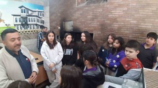 Mudurnuda öğrenciler taş fırında fırıncılık mesleğini öğrendi