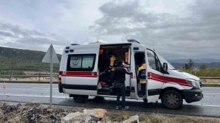 Muğla çevre yolunda yağış kazaya sebep oldu: 1 yaralı