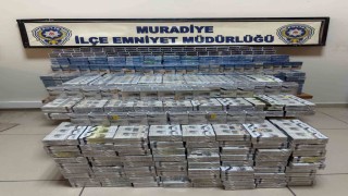 Muradiyede 3 bin 750 paket kaçak sigara ele geçirildi