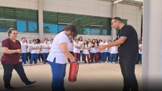 Nazilli Devlet Hastanesinde stajyer öğrencilere afet eğitimi