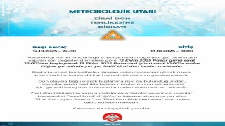 Niğde Valiliğinden zirai don uyarısı