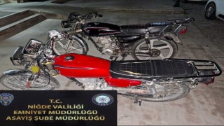 Niğdede motosiklet hırsızlığı operasyonu: 2 şüpheli tutuklandı