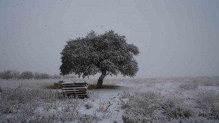 Niğdenin yüksek kesimlerine mevsimin ilk karı yağdı