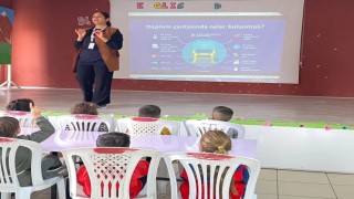 Öğrenciler afetler ve 112 Acil Çağrı Merkezi hakkında bilgilendirildi