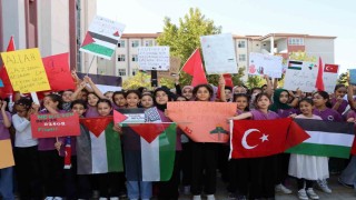 Öğrencilerden Filistin için farkındalık etkinliği