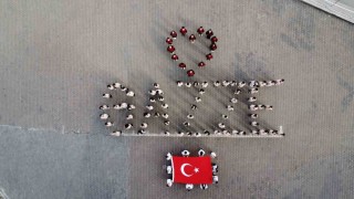 Öğrencilerden Gazzeye anlamlı destek