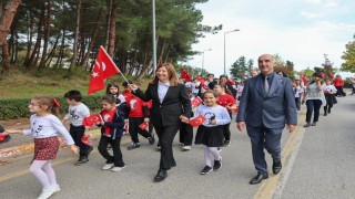 OMÜde Cumhuriyet Yürüyüşü