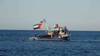 Orduda ‘Sumud Filosuna denizden ve karadan destek