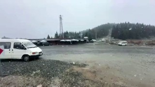 Ordunun yükseklerine mevsimin ilk karı düştü