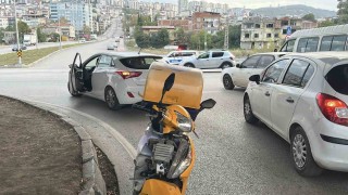 Otomobil ile motosiklet çarpıştı: 1 yaralı