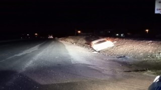 Otomobil şarampole girdi: 2 yaralı