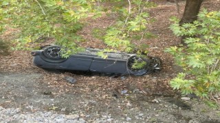 Otomobil şarampole yuvarlandı: 1 yaralı