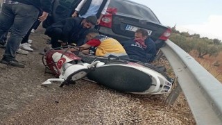 Otomobilin çarptığı motosikletin 79 yaşındaki sürücüsü hayatını kaybetti