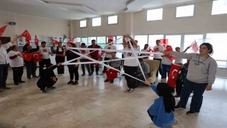 Özel çocuklar cumhuriyet coşkusunu doyasıya yaşadı