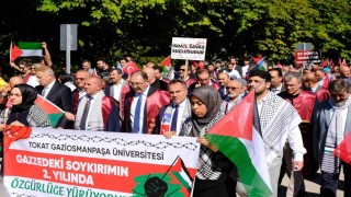 Özgür Filistin için TOGÜde yürekleri birleştiren yürüyüş