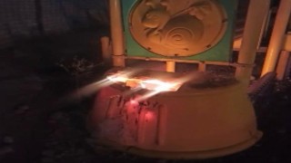 Park malzemelerine zarar veren çocuk yakalandı