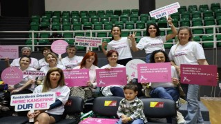 Pembe farkındalık parkeye taşındı