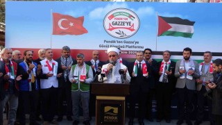 Pendikte belediye ve esnaftan Gazzeye destek kampanyası