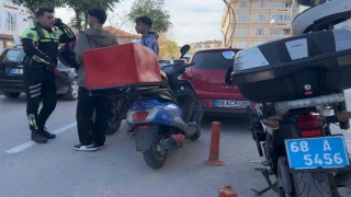 Plakasız, kasksız ve ehliyetsiz sürücüye 35 bin 239 lira ceza