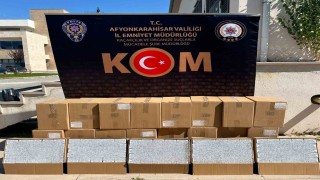 Polis 210 bin adet sahte bandrollü boş makaron ele geçirdi