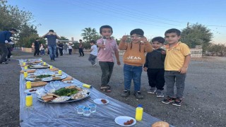 Polis memurundan köy çocuklarına birlik sofrası
